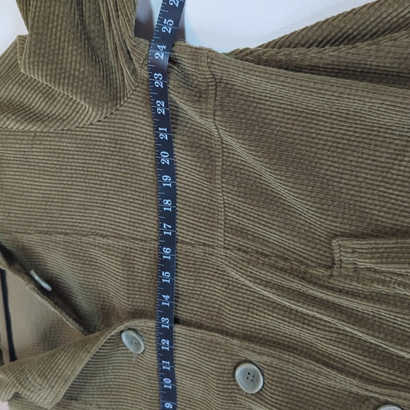 Habitat Olive/Army Green Corduroy Hooded Swing Jacket. Sz XL - Picture 5 of 6